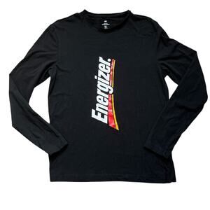 Men's L H&M Black Long Sleeve Energizer Tee Shirt Costume Halloween